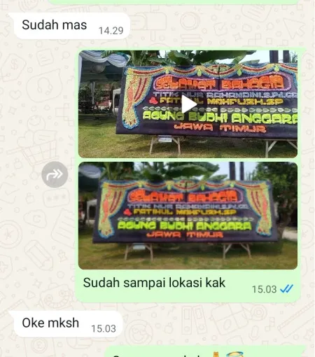 Pengiriman Papan Bunga Harapan Indah