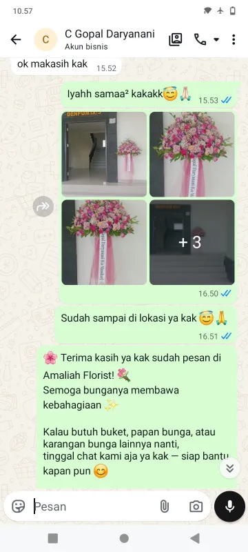 Pengiriman Karangan Bunga Harapan Indah