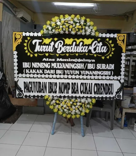 Papan Bunga Duka Harapan Indah